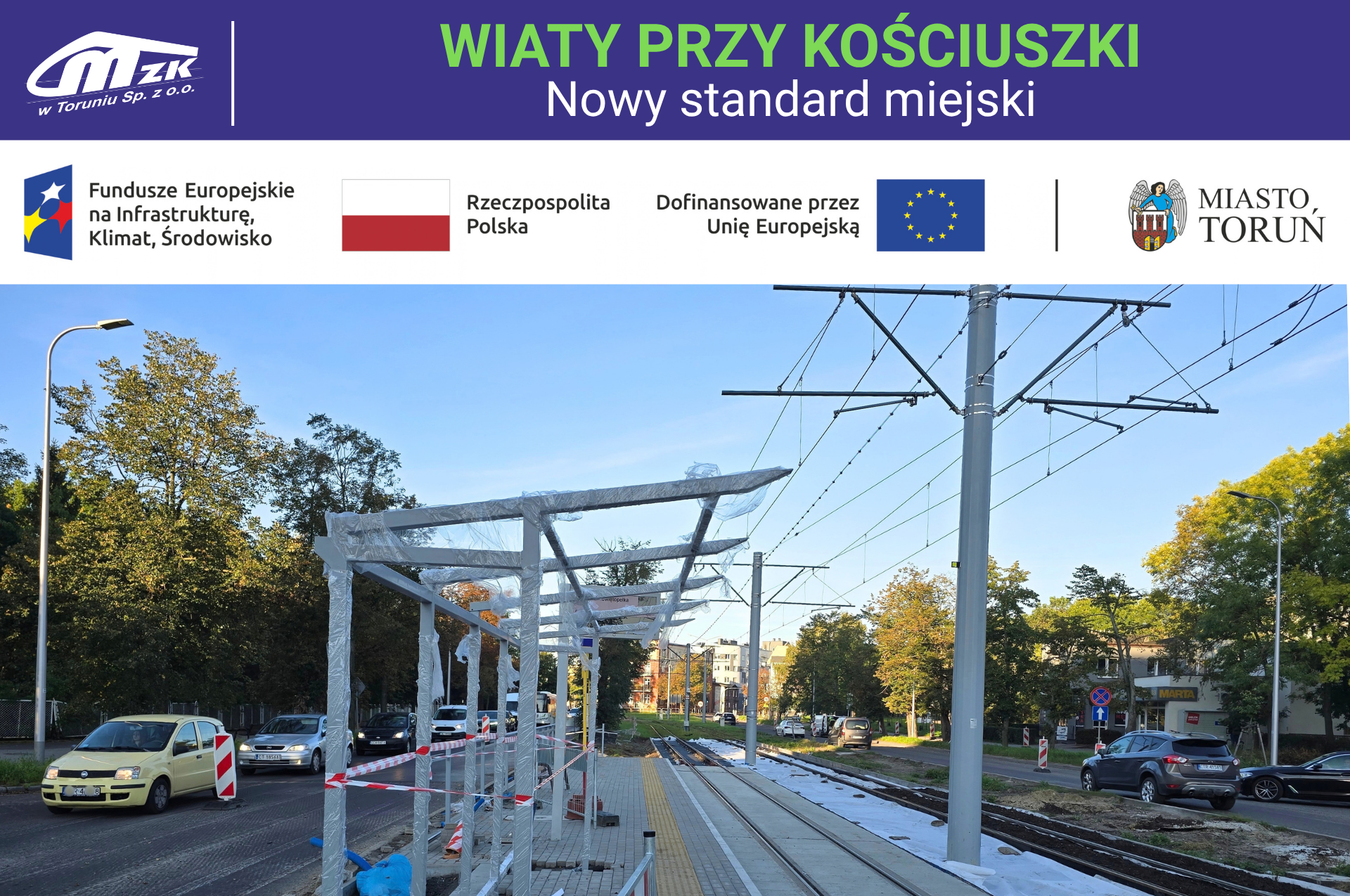 Ul. Kościuszki w Toruniu - prace modernizacyjne