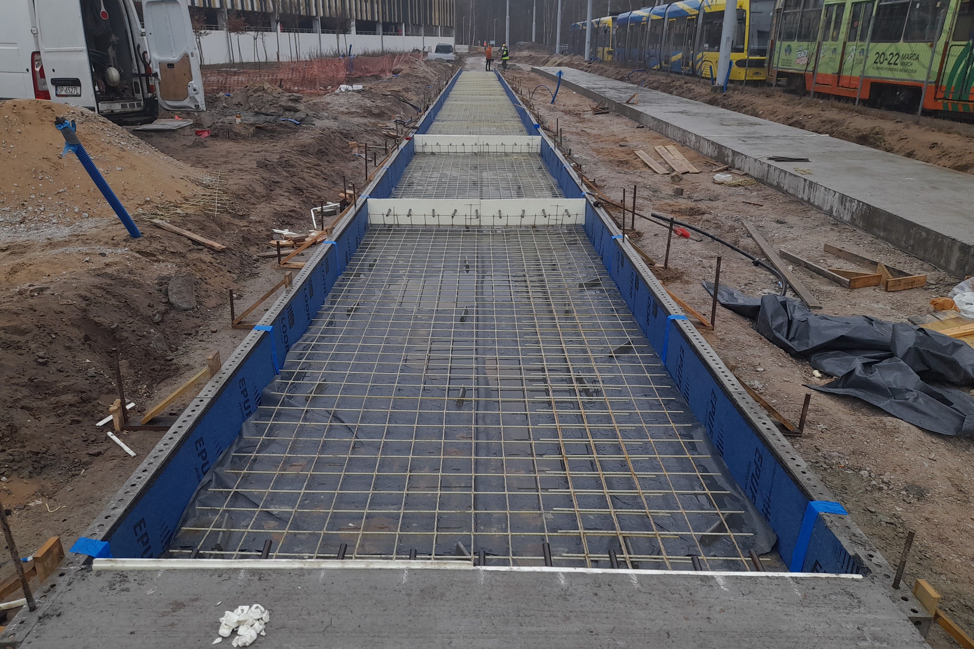 Prace modernizacyjne na torowisku tramwajowym