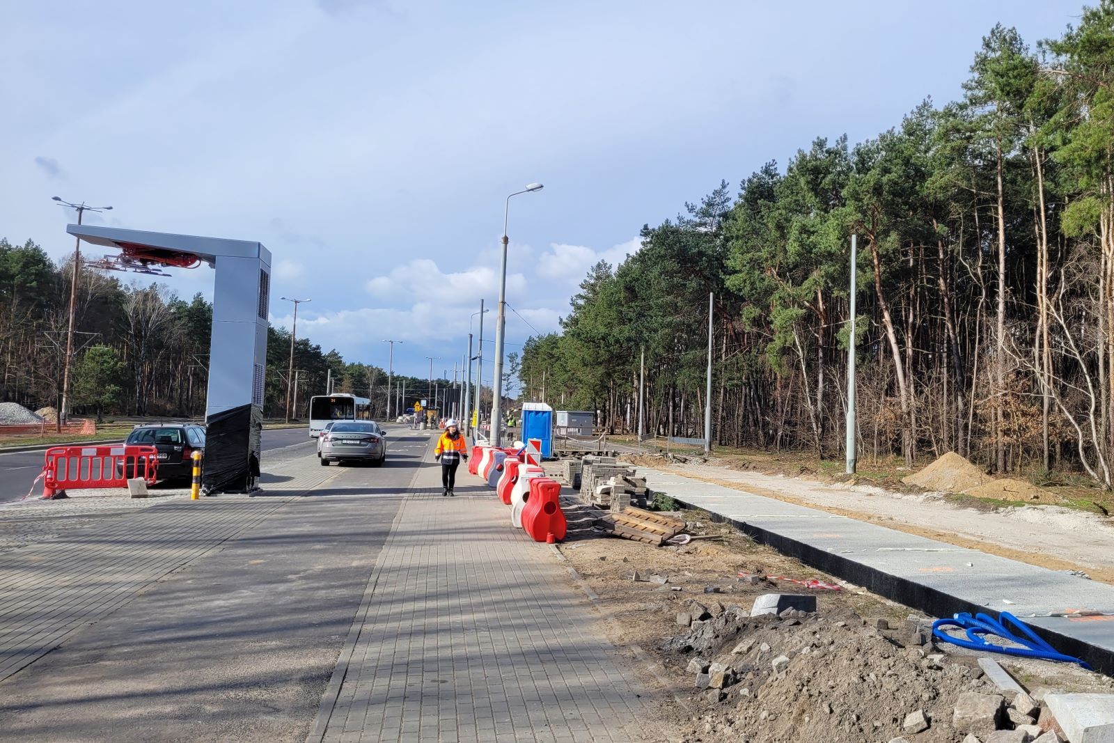 Prace przy modernizacji torowiska tramwajowego w Toruniu
