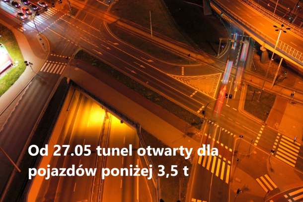 Tunel na Wschodniej otwarty - grafika